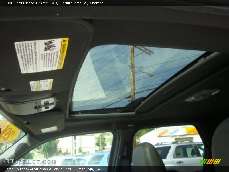 Redfire Metallic / Charcoal 2008 Ford Escape Limited 4WD