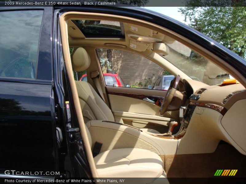 Black / Cashmere 2009 Mercedes-Benz E 350 4Matic Sedan
