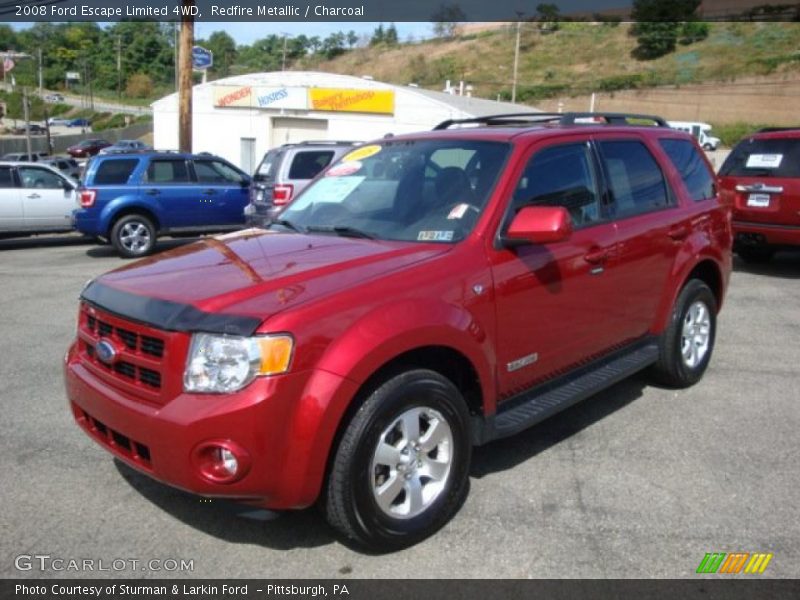 Redfire Metallic / Charcoal 2008 Ford Escape Limited 4WD
