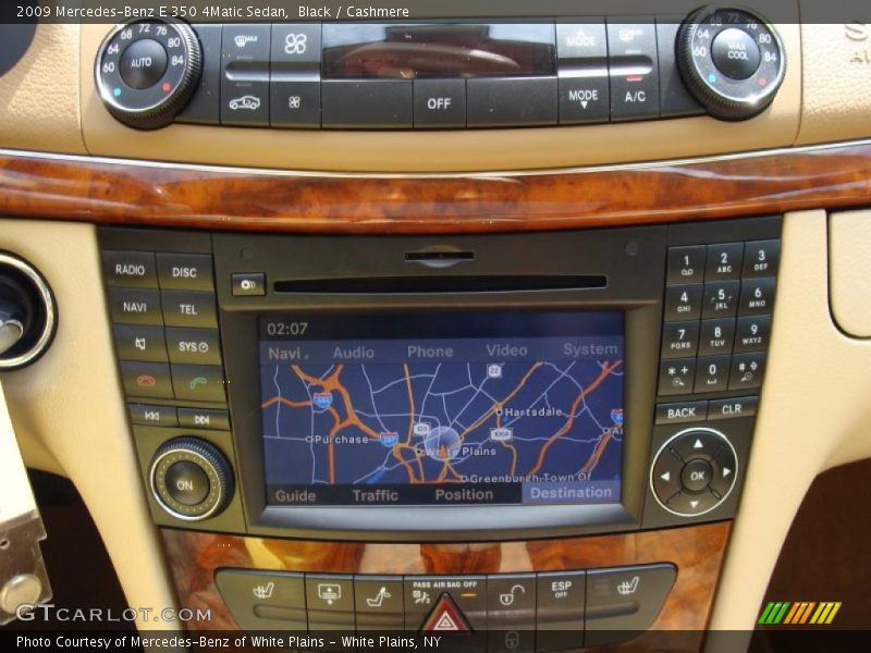 Black / Cashmere 2009 Mercedes-Benz E 350 4Matic Sedan