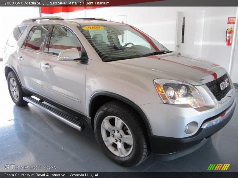 Liquid Silver Metallic / Light Titanium 2008 GMC Acadia SLT