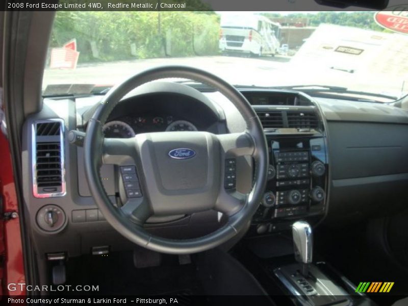 Redfire Metallic / Charcoal 2008 Ford Escape Limited 4WD