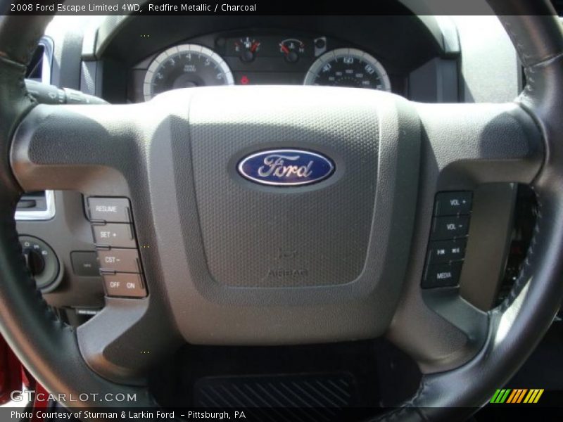 Redfire Metallic / Charcoal 2008 Ford Escape Limited 4WD