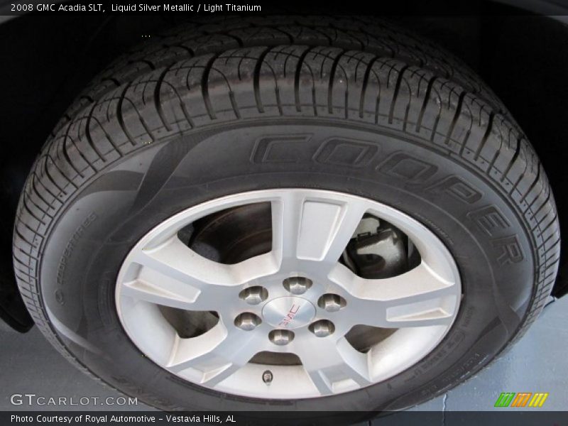 Liquid Silver Metallic / Light Titanium 2008 GMC Acadia SLT