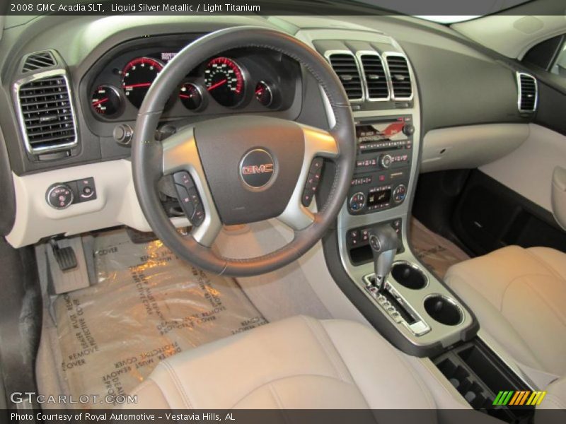 Liquid Silver Metallic / Light Titanium 2008 GMC Acadia SLT