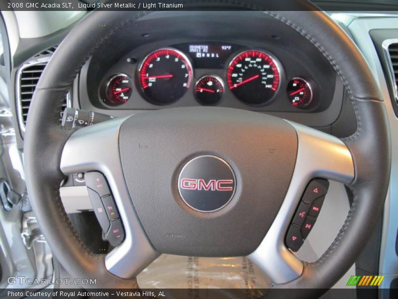 Liquid Silver Metallic / Light Titanium 2008 GMC Acadia SLT