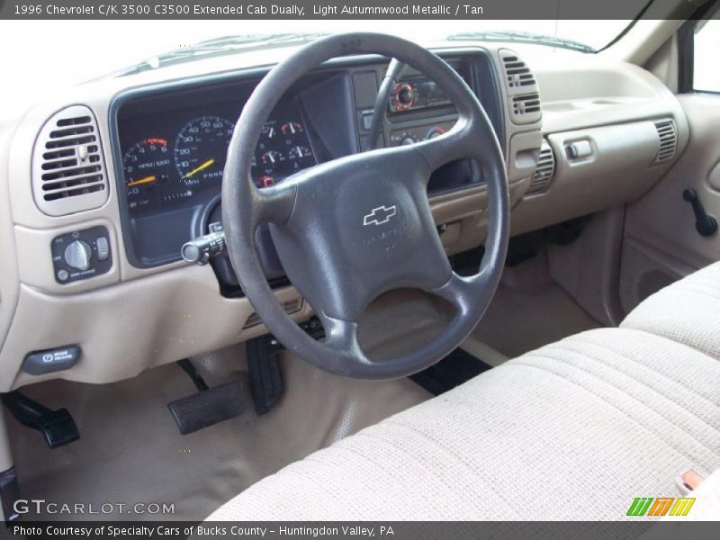 Light Autumnwood Metallic / Tan 1996 Chevrolet C/K 3500 C3500 Extended Cab Dually