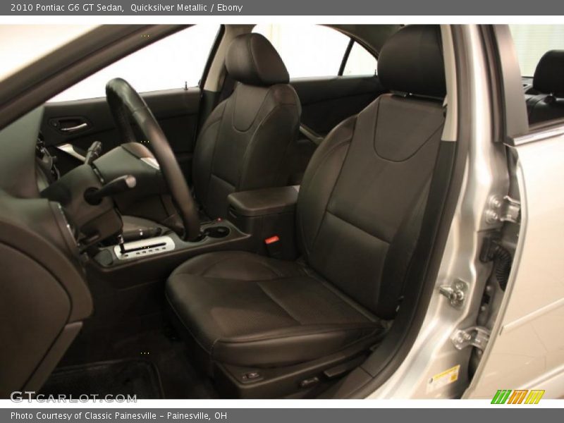 Quicksilver Metallic / Ebony 2010 Pontiac G6 GT Sedan