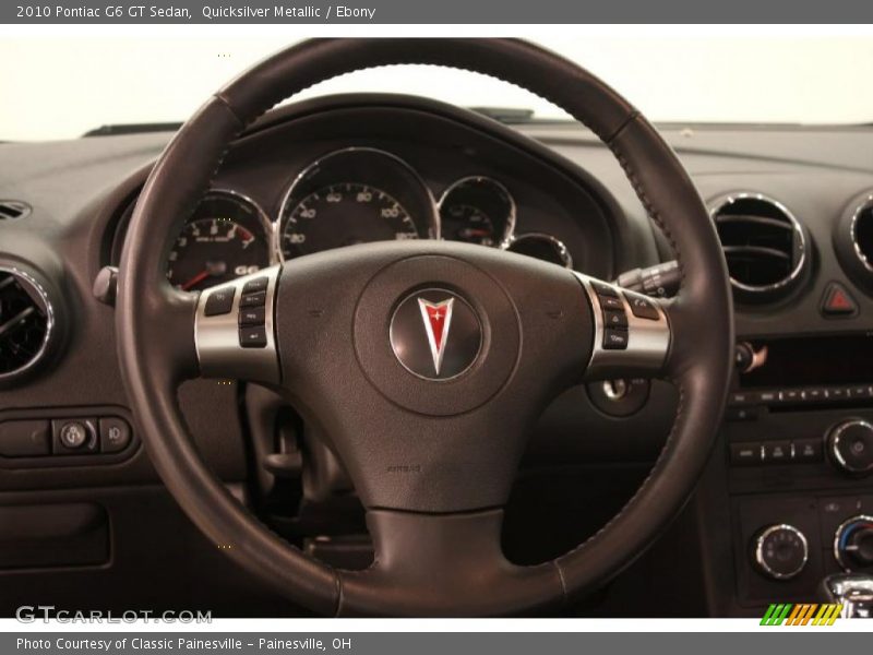 Quicksilver Metallic / Ebony 2010 Pontiac G6 GT Sedan