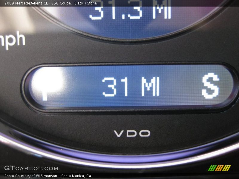 Black / Stone 2009 Mercedes-Benz CLK 350 Coupe
