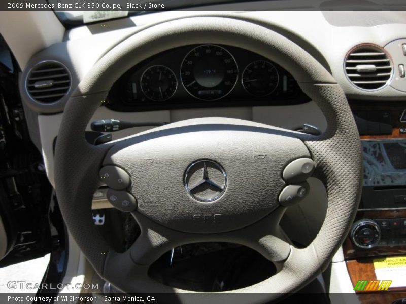 Black / Stone 2009 Mercedes-Benz CLK 350 Coupe