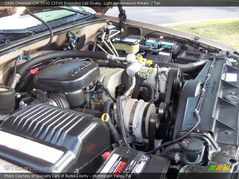 Light Autumnwood Metallic / Tan 1996 Chevrolet C/K 3500 C3500 Extended Cab Dually