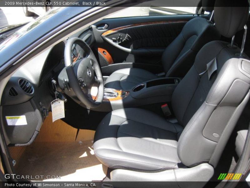 Black / Black 2009 Mercedes-Benz CLK 550 Cabriolet