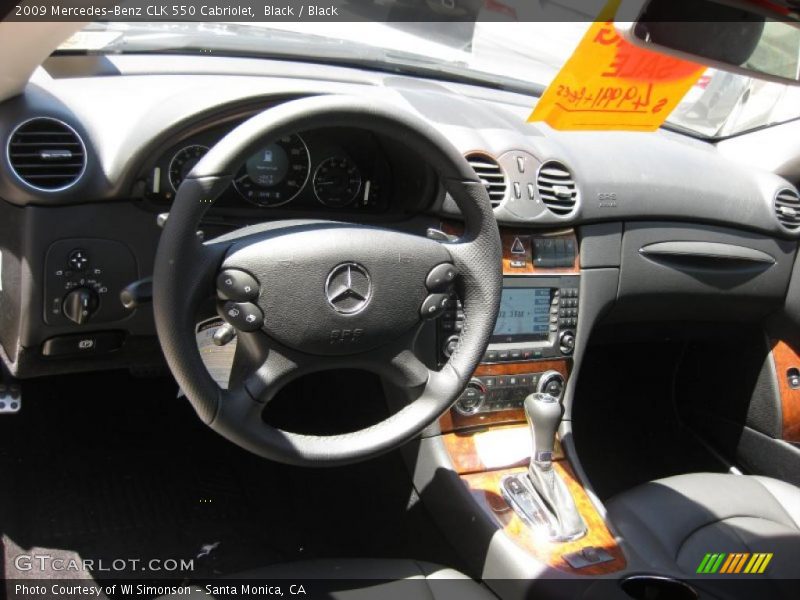 Black / Black 2009 Mercedes-Benz CLK 550 Cabriolet
