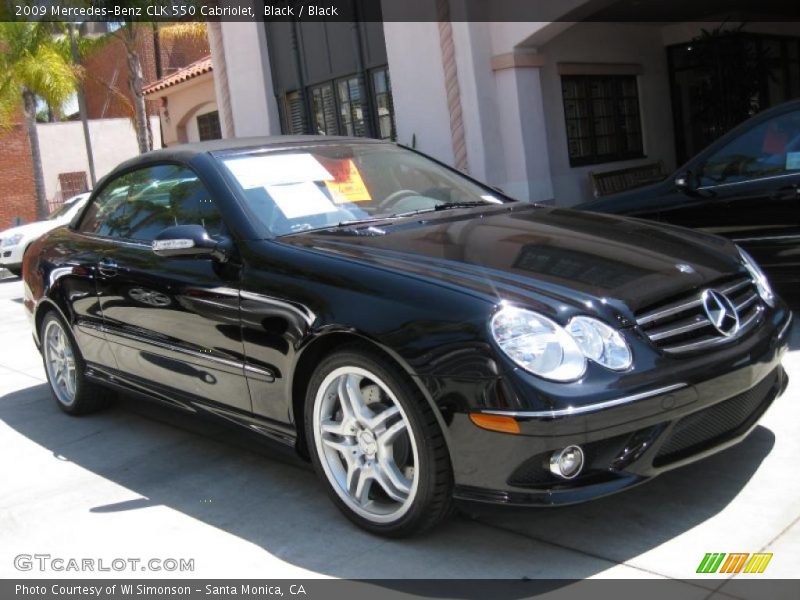 Black / Black 2009 Mercedes-Benz CLK 550 Cabriolet