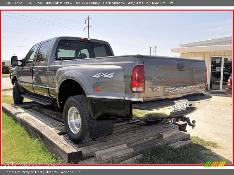 Dark Shadow Grey Metallic / Medium Flint 2002 Ford F350 Super Duty Lariat Crew Cab 4x4 Dually