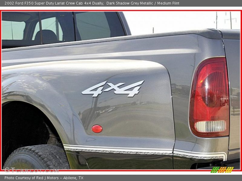Dark Shadow Grey Metallic / Medium Flint 2002 Ford F350 Super Duty Lariat Crew Cab 4x4 Dually