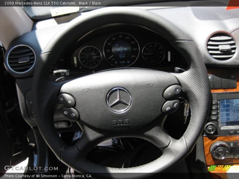 Black / Black 2009 Mercedes-Benz CLK 550 Cabriolet