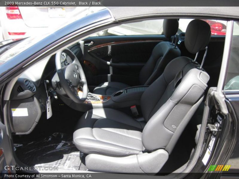 Black / Black 2009 Mercedes-Benz CLK 550 Cabriolet