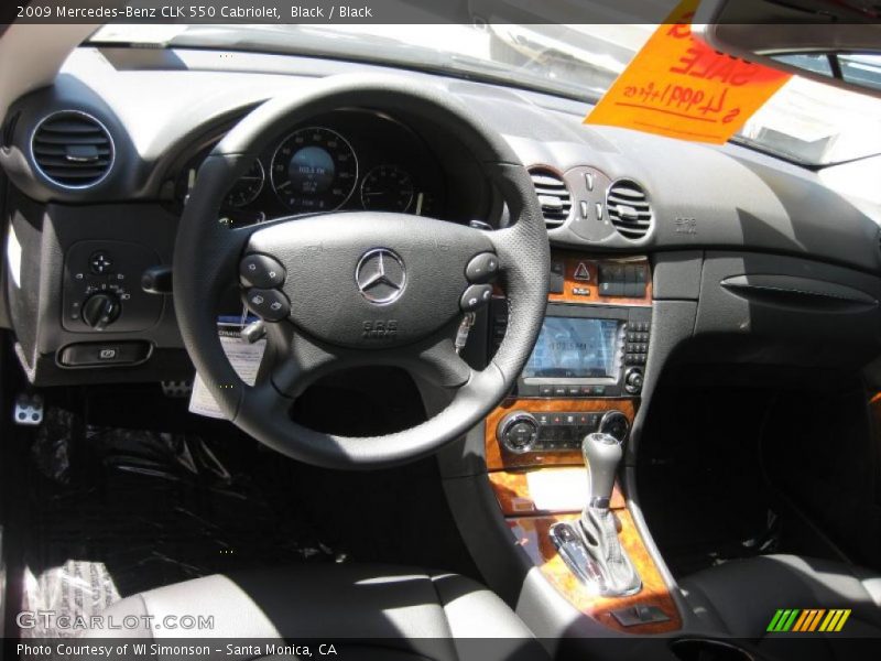 Black / Black 2009 Mercedes-Benz CLK 550 Cabriolet