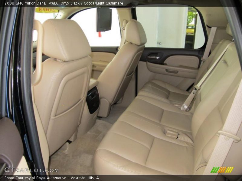 Onyx Black / Cocoa/Light Cashmere 2008 GMC Yukon Denali AWD