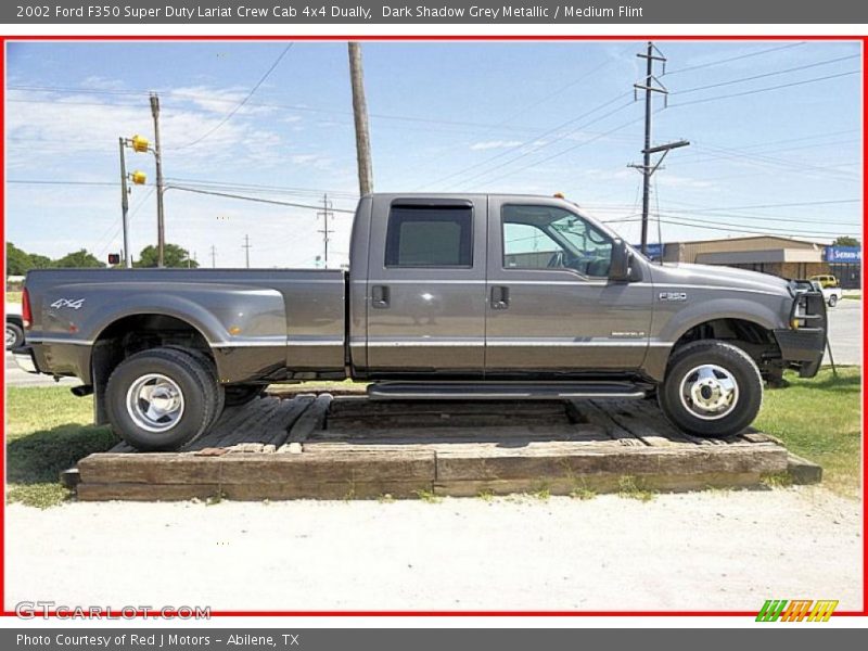 Dark Shadow Grey Metallic / Medium Flint 2002 Ford F350 Super Duty Lariat Crew Cab 4x4 Dually