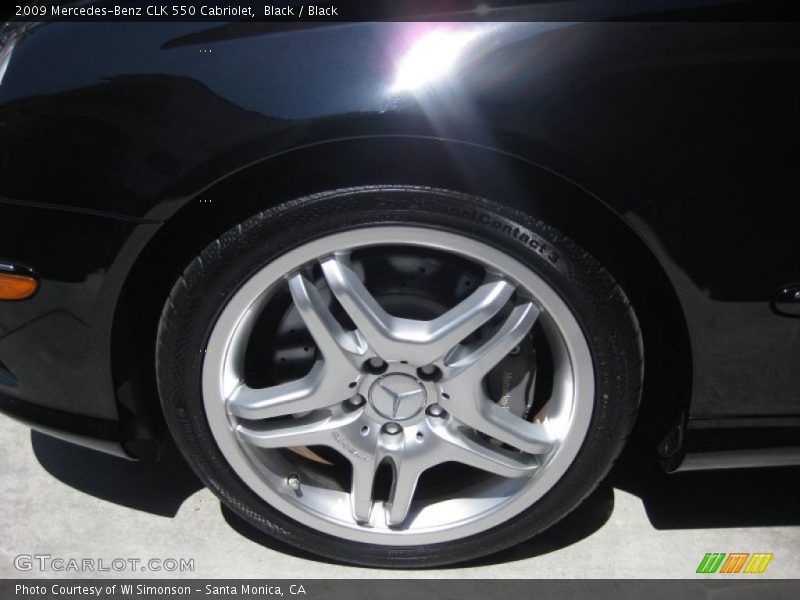 Black / Black 2009 Mercedes-Benz CLK 550 Cabriolet
