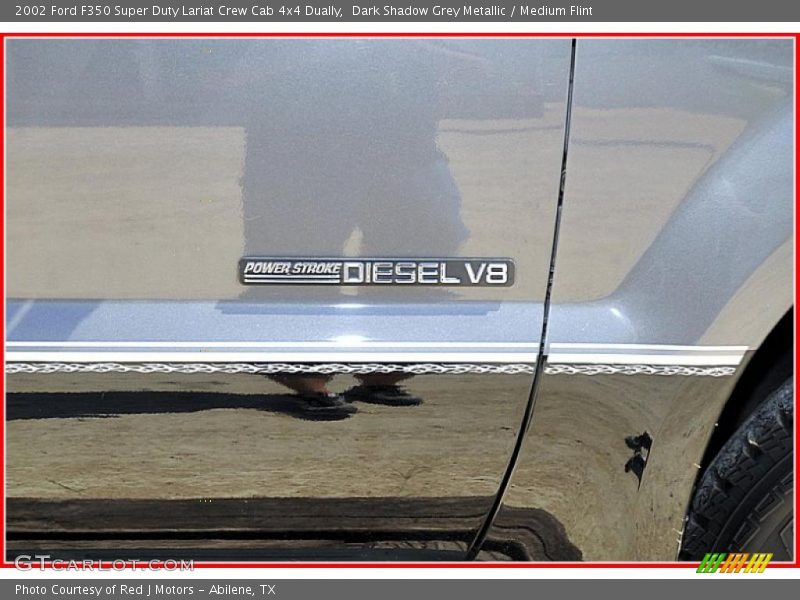 Dark Shadow Grey Metallic / Medium Flint 2002 Ford F350 Super Duty Lariat Crew Cab 4x4 Dually