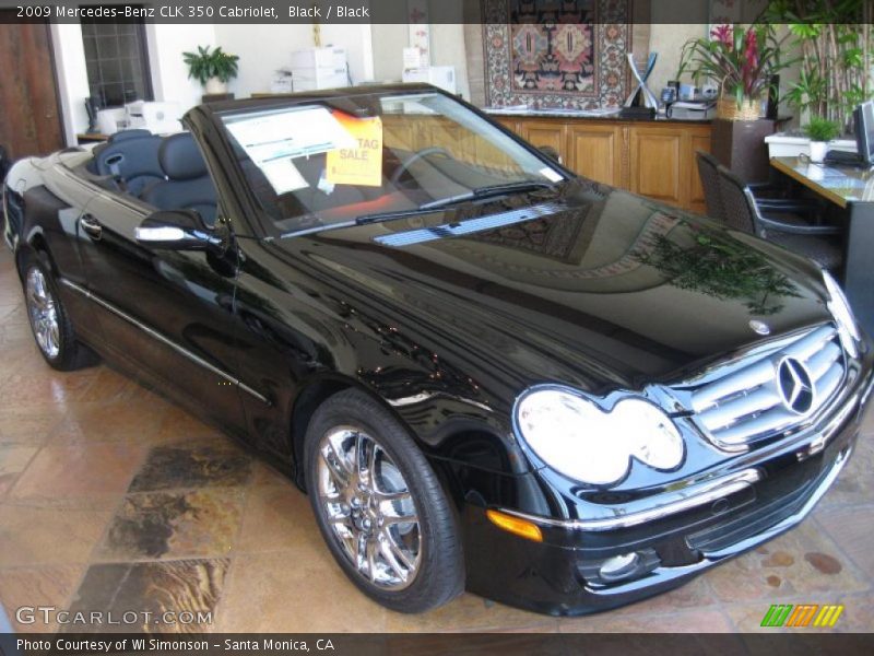 Black / Black 2009 Mercedes-Benz CLK 350 Cabriolet