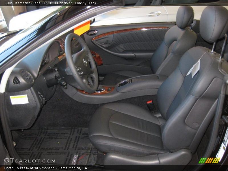 Black / Black 2009 Mercedes-Benz CLK 350 Cabriolet