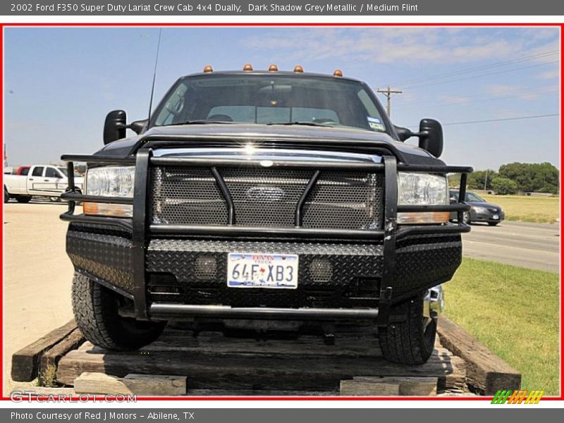 Dark Shadow Grey Metallic / Medium Flint 2002 Ford F350 Super Duty Lariat Crew Cab 4x4 Dually