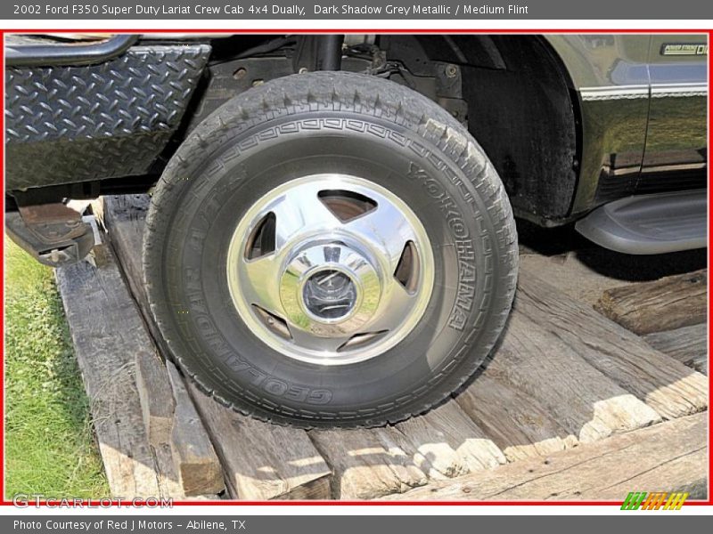 Dark Shadow Grey Metallic / Medium Flint 2002 Ford F350 Super Duty Lariat Crew Cab 4x4 Dually