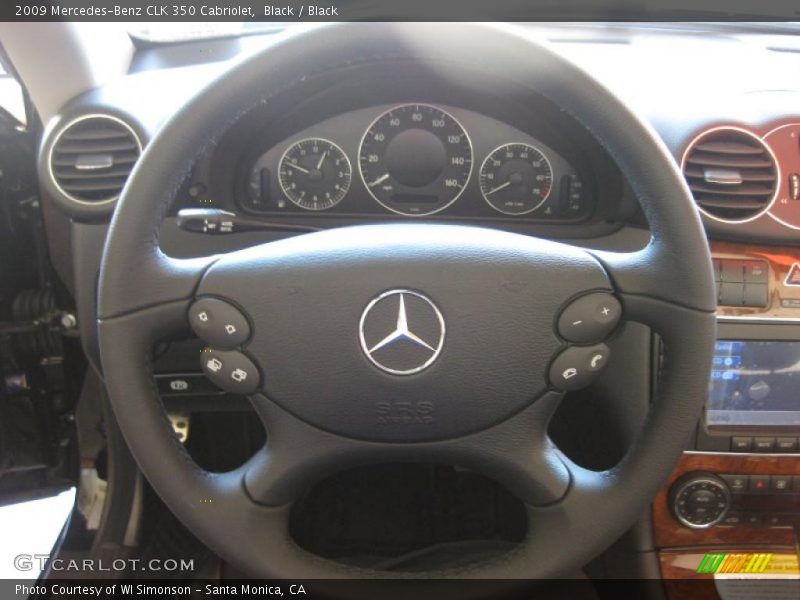 Black / Black 2009 Mercedes-Benz CLK 350 Cabriolet