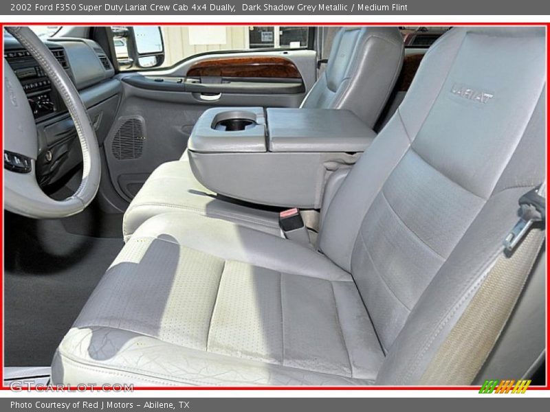 Dark Shadow Grey Metallic / Medium Flint 2002 Ford F350 Super Duty Lariat Crew Cab 4x4 Dually
