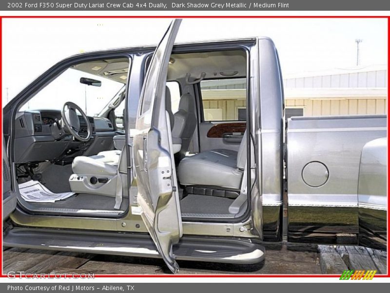 Dark Shadow Grey Metallic / Medium Flint 2002 Ford F350 Super Duty Lariat Crew Cab 4x4 Dually