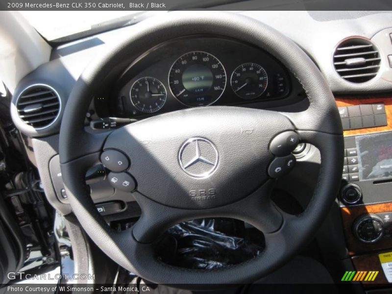 Black / Black 2009 Mercedes-Benz CLK 350 Cabriolet