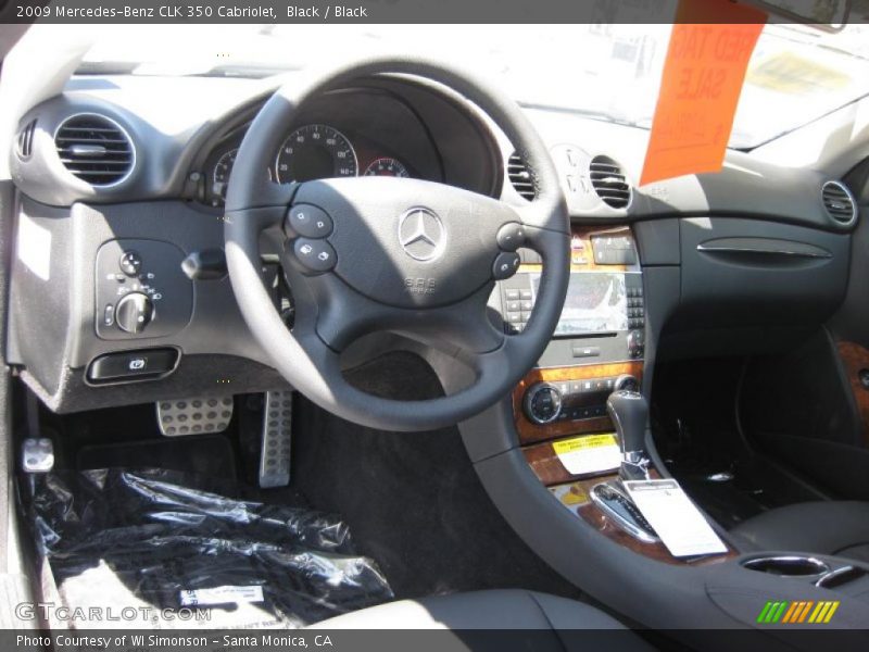 Black / Black 2009 Mercedes-Benz CLK 350 Cabriolet
