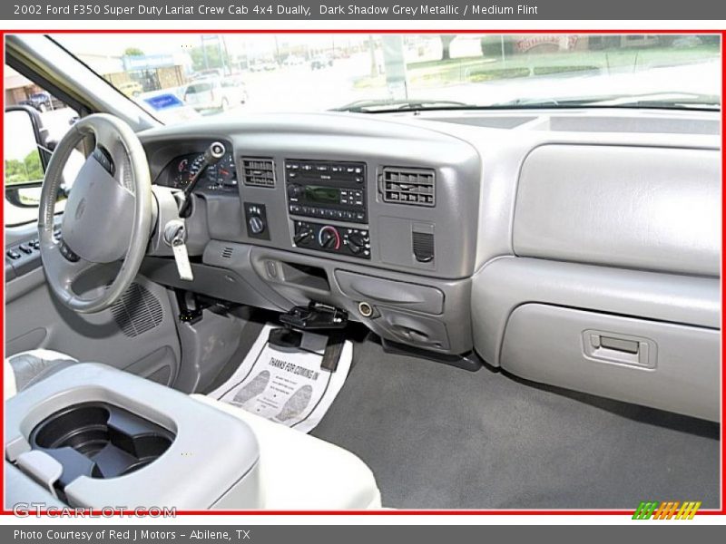 Dark Shadow Grey Metallic / Medium Flint 2002 Ford F350 Super Duty Lariat Crew Cab 4x4 Dually