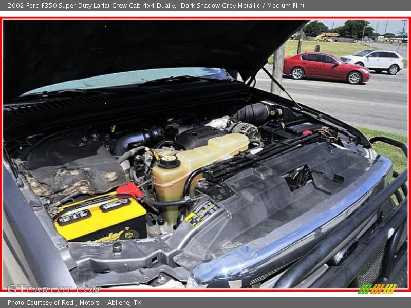Dark Shadow Grey Metallic / Medium Flint 2002 Ford F350 Super Duty Lariat Crew Cab 4x4 Dually