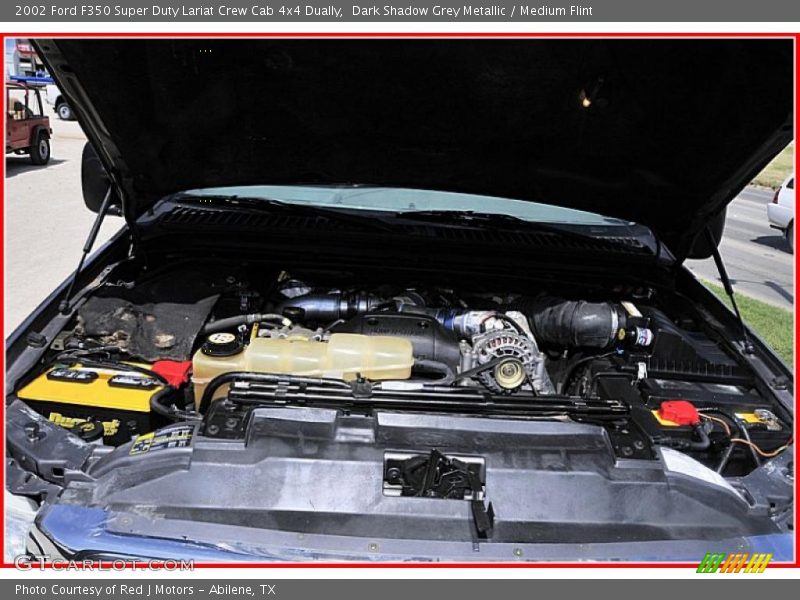Dark Shadow Grey Metallic / Medium Flint 2002 Ford F350 Super Duty Lariat Crew Cab 4x4 Dually