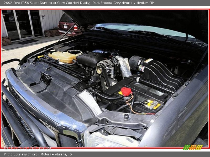 Dark Shadow Grey Metallic / Medium Flint 2002 Ford F350 Super Duty Lariat Crew Cab 4x4 Dually