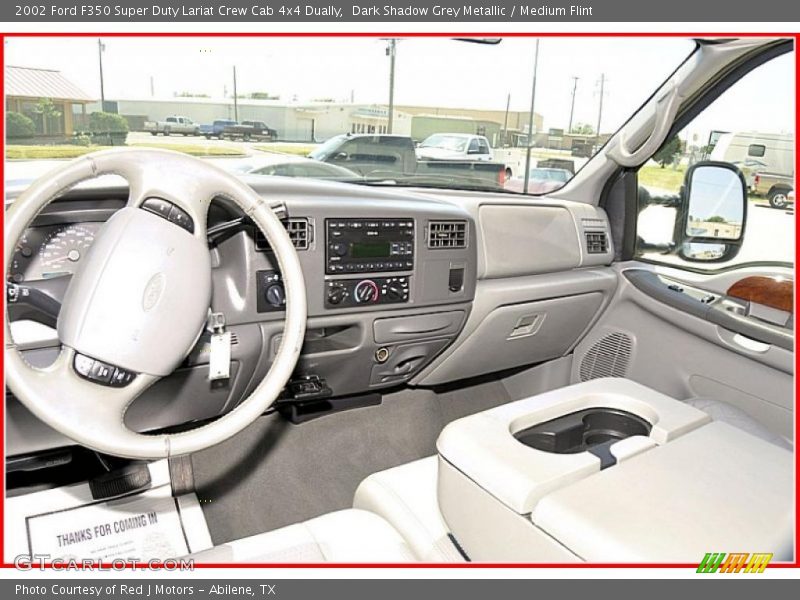 Dark Shadow Grey Metallic / Medium Flint 2002 Ford F350 Super Duty Lariat Crew Cab 4x4 Dually