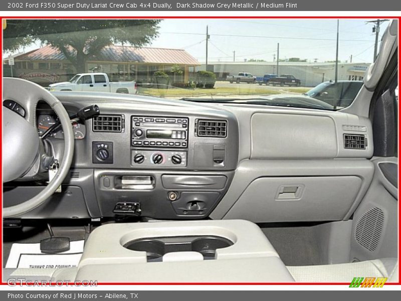 Dark Shadow Grey Metallic / Medium Flint 2002 Ford F350 Super Duty Lariat Crew Cab 4x4 Dually