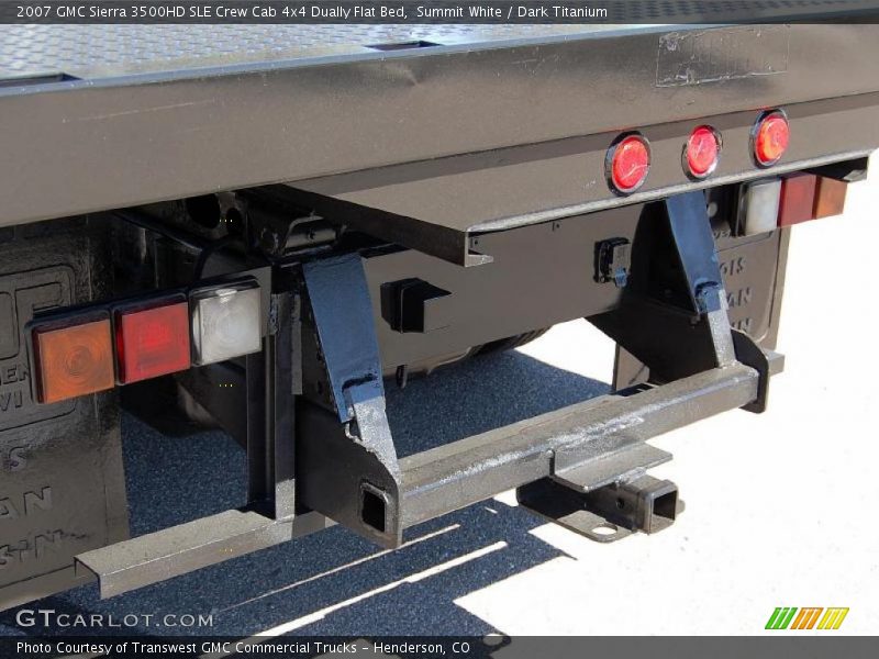 Summit White / Dark Titanium 2007 GMC Sierra 3500HD SLE Crew Cab 4x4 Dually Flat Bed