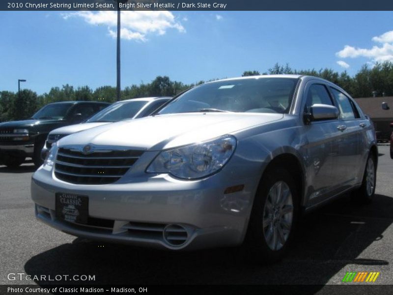 Bright Silver Metallic / Dark Slate Gray 2010 Chrysler Sebring Limited Sedan