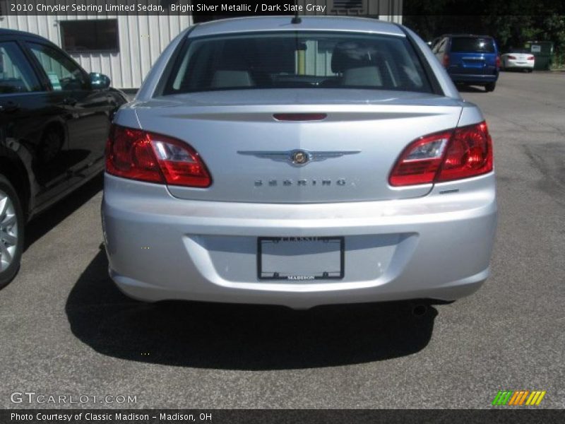 Bright Silver Metallic / Dark Slate Gray 2010 Chrysler Sebring Limited Sedan