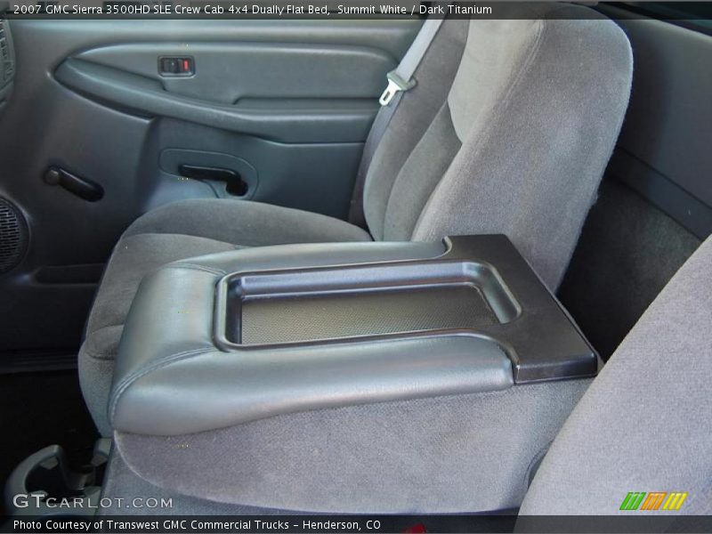 Summit White / Dark Titanium 2007 GMC Sierra 3500HD SLE Crew Cab 4x4 Dually Flat Bed