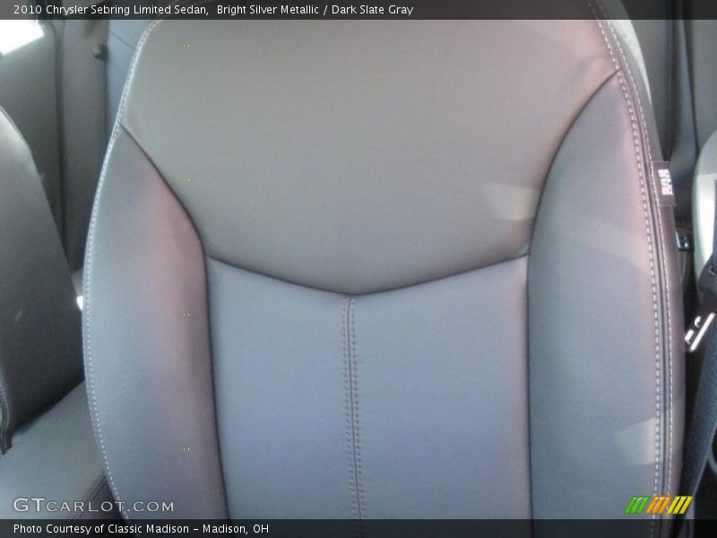 Bright Silver Metallic / Dark Slate Gray 2010 Chrysler Sebring Limited Sedan