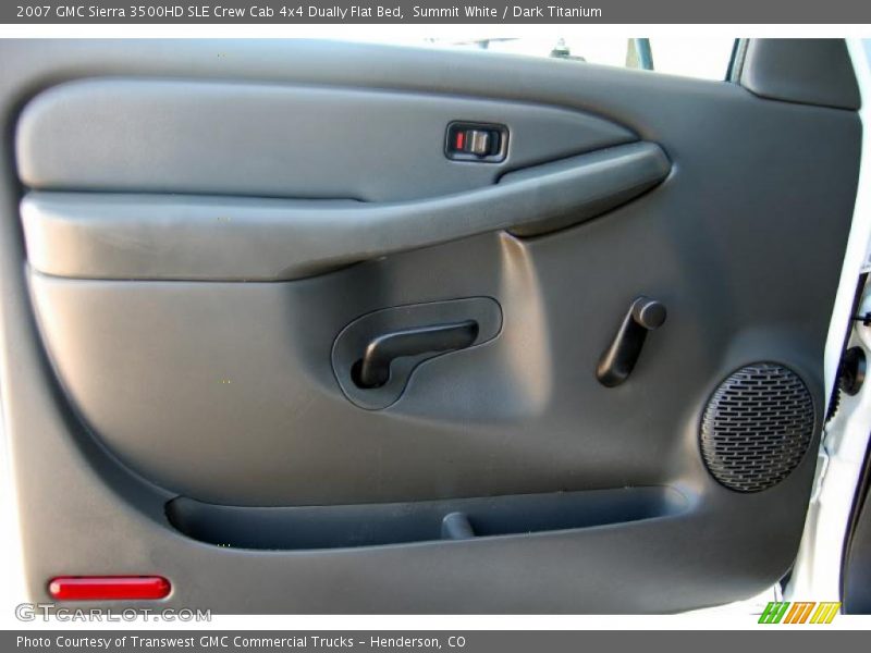 Summit White / Dark Titanium 2007 GMC Sierra 3500HD SLE Crew Cab 4x4 Dually Flat Bed