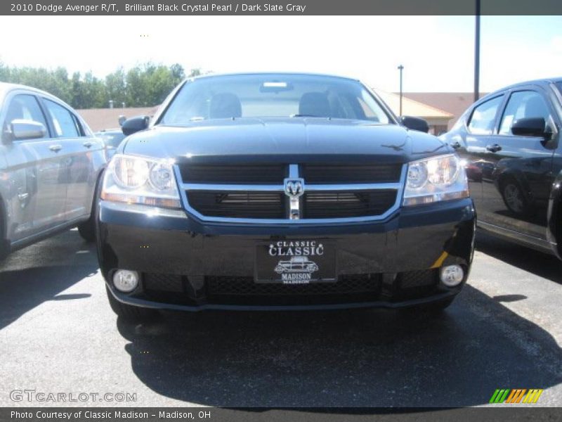 Brilliant Black Crystal Pearl / Dark Slate Gray 2010 Dodge Avenger R/T